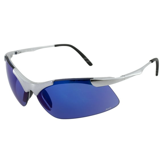 Global Vision Lightning Safety Glasses (Firm Metal Frame/Blue Lens)