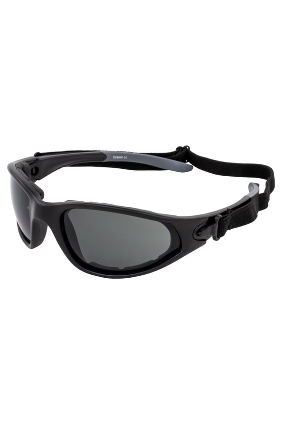 Global Vision Mad Dog Padded Riding Sunglasses Black Frames Smoke Lenses