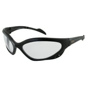 Global Vision Neptune Safety Glasses Black Frame Clear Lens