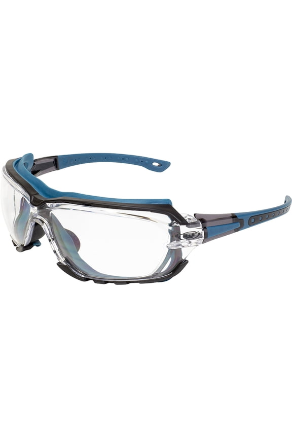 Octane Sport Padded Motorcycle Safety Glasses Anti-Fog Sunglasses w/Clear Lens