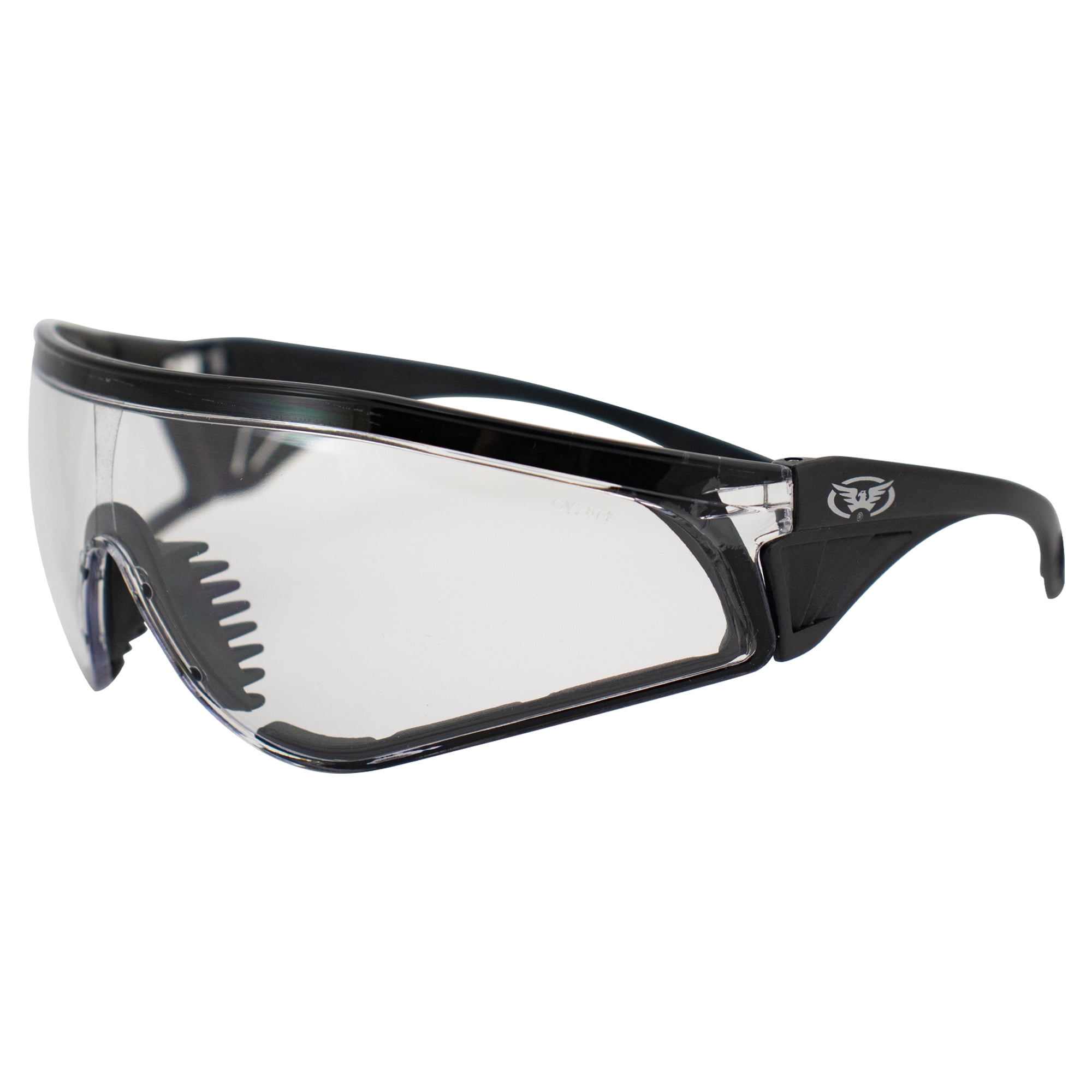 Global Vision Python Safety Riding Sunglasses Black Frame Clear