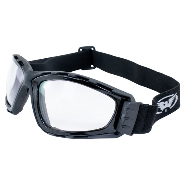 Global Vision Trip Motorcycle Goggles Gloss and Matte Black