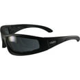 thumbnail image 1 of Global Vision Triumphant Padded Riding Safety Sunglasses For Men & Women Shatterproof Polycarbonate Lens UV400 Scratch-Resistant Vented EVA Foam Motorcycle Sunglasses Black Frame w/ Smoke Lens, 1 of 4