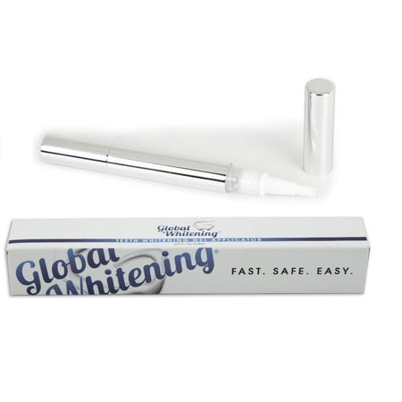 Global Whitening Advanced Teeth Whitening Travel Pen With 22% Carbamide Peroxide, No Sensitivity, Natural & Safe, Made In USA (1 Pack for 1 Month)