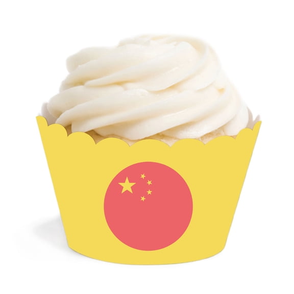 Global World Flag Party Collection, Water Bottle Labels, China, 20-Pack, Olymics, Soccer, Football World Cup