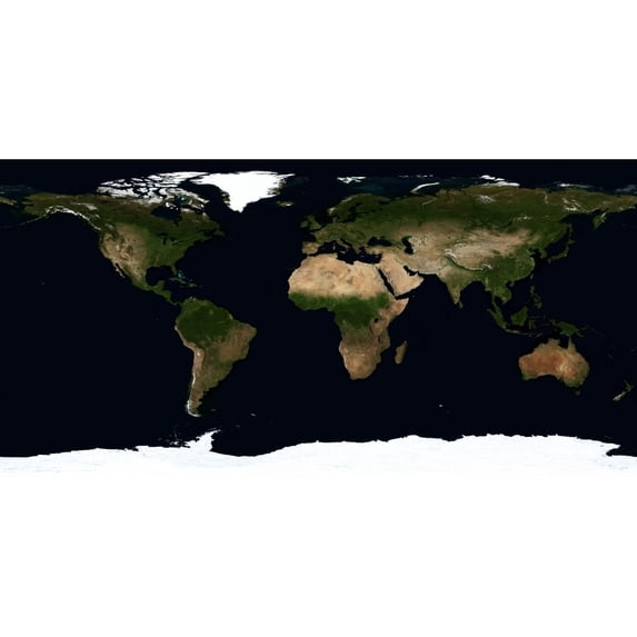 Global image of the world Poster Print