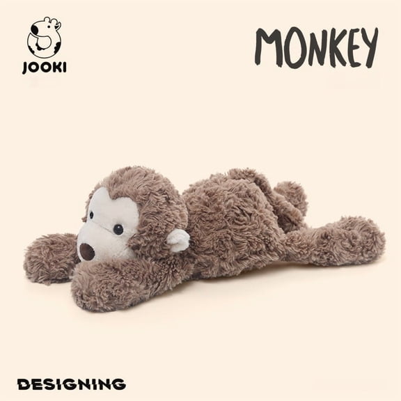 GlobalBreeze Animal Plush Toys, Cute Soft Stuffed Animals, Fluffy Cuddly Hippo Elephant Monkey Dog Fox Bunny Plush, Gift for Kids Adults, Birthday Christmas Present