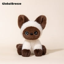 GlobalBreeze Cute Cat Plush Toy – Yaya Series, Soft Stuffed Animal Kitty Doll, Fluffy Minky Plushie for Desk Decor, Cozy Companion Gift for Kids & Cat Lovers