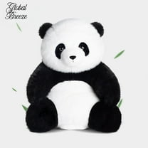 GlobalBreeze Panda Plush Toy, Soft Stuffed Animal Bear Doll, Fluffy Furry Panda Plushie, Cute Cuddly Plush Decor, Cozy Gift for Kids Adults, Birthday Christmas Present