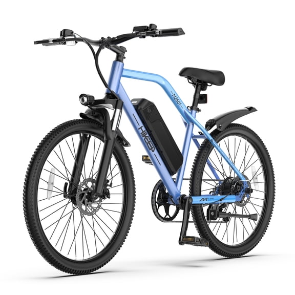GlobalKeep 26" Electric Mountain Bike for Adults, 500W Motor, 48V 7.8Ah Removable Battery, 7-Speed Gearing, Front Suspension & Dual Disc Brakes, UL2849 Certified