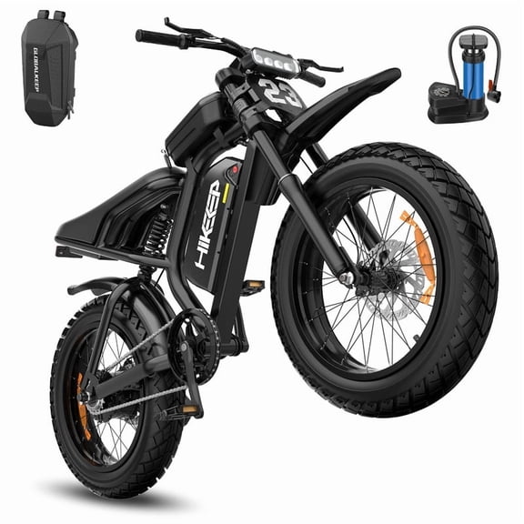 GlobalKeep Adults 20" Fat Tire Multi-Terrain Mountain off-Road Equipment, 48V 17.5Ah Removable Battery, 28MPH, 1500W Peak Motor, Dual Suspension & Dual Disc Brakes, UL2849 Certified.