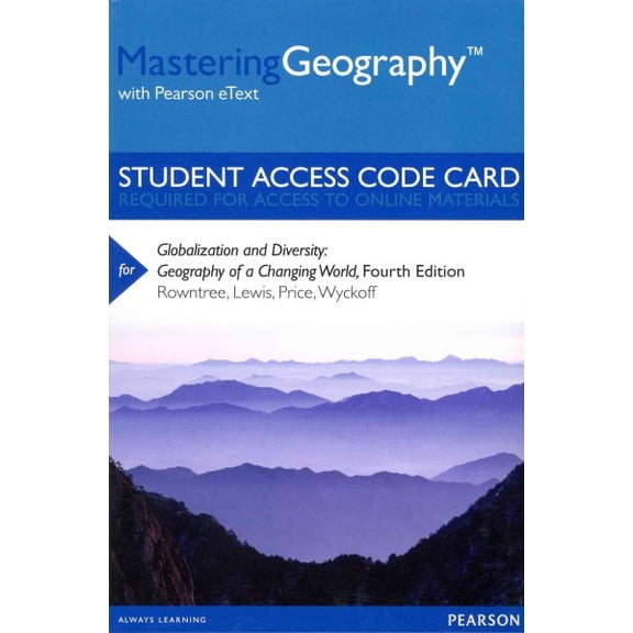 Globalization and Diversity Masteringgeography Access Code