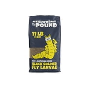 Globally Sourced Dried Black Soldier Fly Larva (11 lbs) - More Calcium Than Mealworms - Treats for Chickens, Wild Birds, & Reptiles
