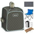 thumbnail image 1 of Globalway 800W 2 Person Portable Steam Sauna Tent SPA w/ Hat Side Holes 3L Steamer, 1 of 10