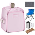 thumbnail image 1 of Globalway 800W 2 Person Portable Steam Sauna Tent SPA w/ Hat Side Holes 3L Steamer, 1 of 10