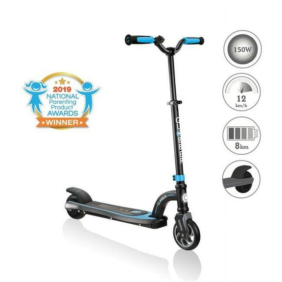 Globber 650-101 One K E-Motion 10 Electric Scooter, Sky Blue & Black