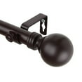 thumbnail image 1 of Globe 1" Curtain Rod-Color:Mahogany,Size:66-120", 1 of 2