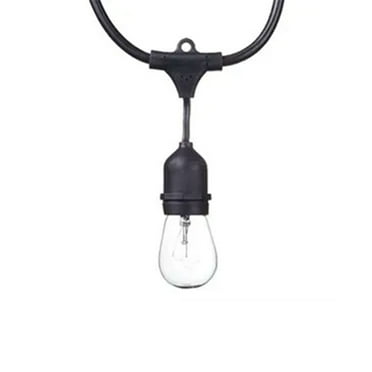 Open Box Globe 24ft 11 Watts Dublin Incandescent Vintage String 12 Bulb Lights