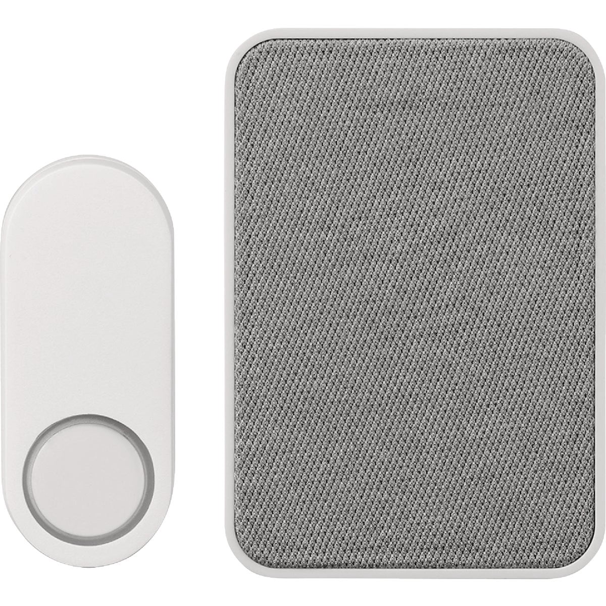 Heath Zenith Gray/White Plastic Wireless Doorbell Kit 18000153