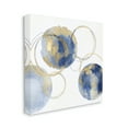 thumbnail image 1 of Globe Abstract Shapes and Modern Golden Rings Abstract Gallery-Wrapped Canvas Print Wall Art, 17x17, 1 of 6