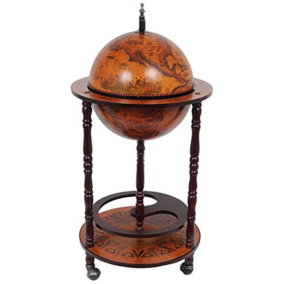 Globe Bar Table 330mm 4 Legs Stand - Red