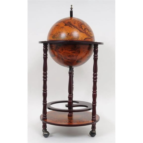 Globe Bar Table 330mm 4 Legs Stand - Red