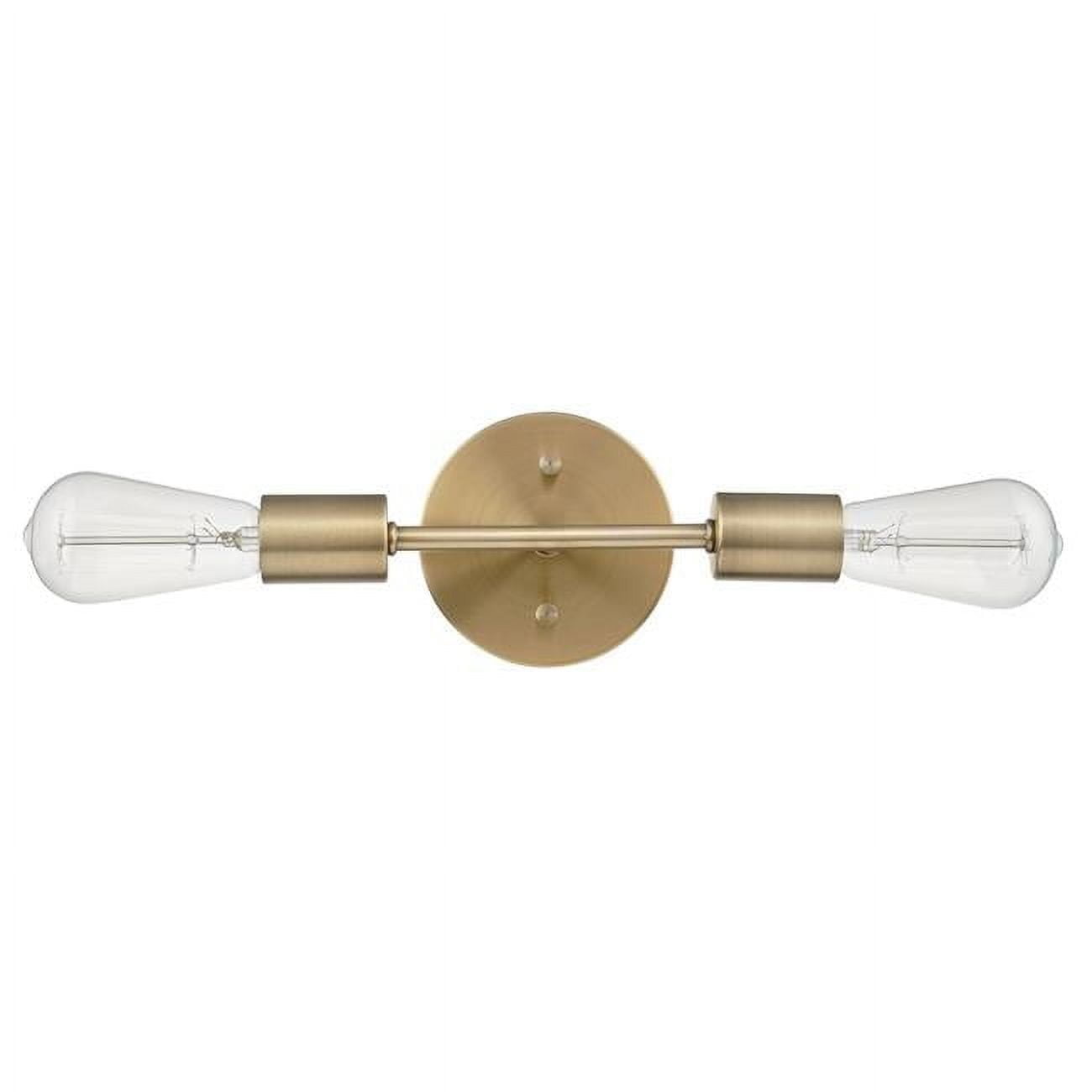 Alexandria 10'' Brass 2-Light Dimmable Vanity Light