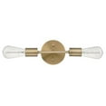 thumbnail image 1 of Globe Electric Alexandria 2-Light Matte Brass Reversable Vanity Light, 51736, 1 of 7