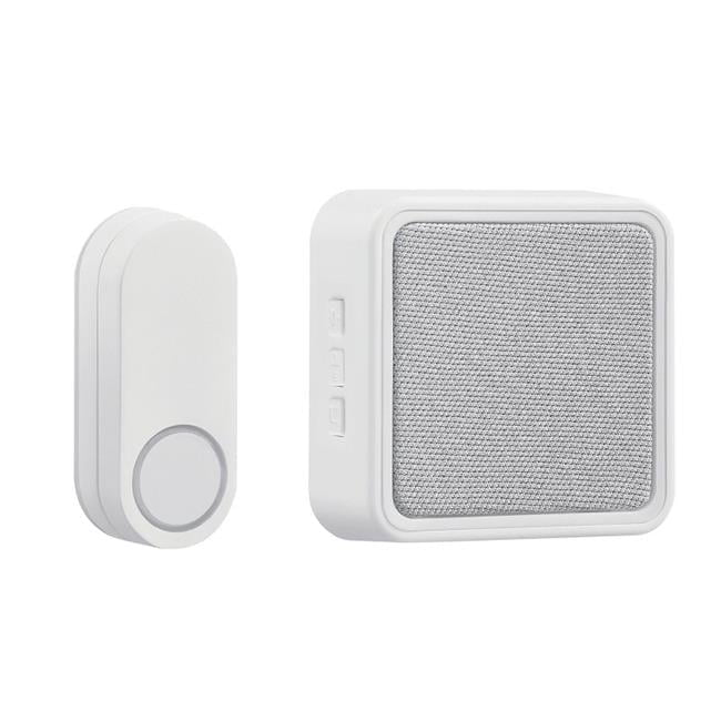 Globe Electric 135089 Wireless Doorbell Kit - White - Plastic