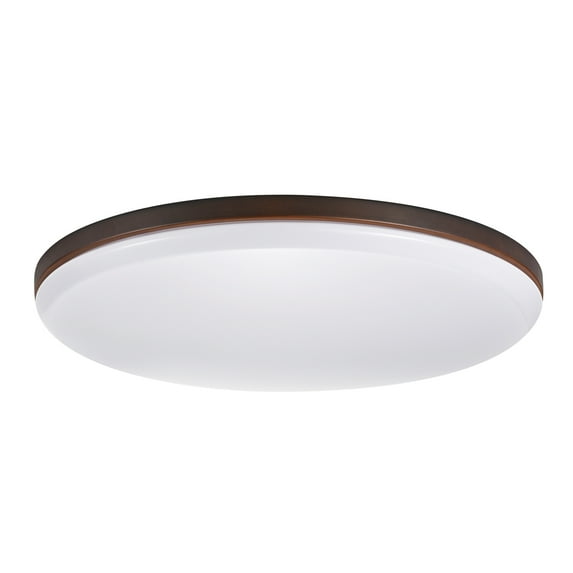 Globe Electric 28 Watt Ellington 28-Watt Dark Bronze Integrated Ceiling Flush Mount