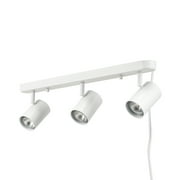 Globe Electric 22" 3-Light Matte White Indoor Plug-in Track Lighting, Contemporary Design