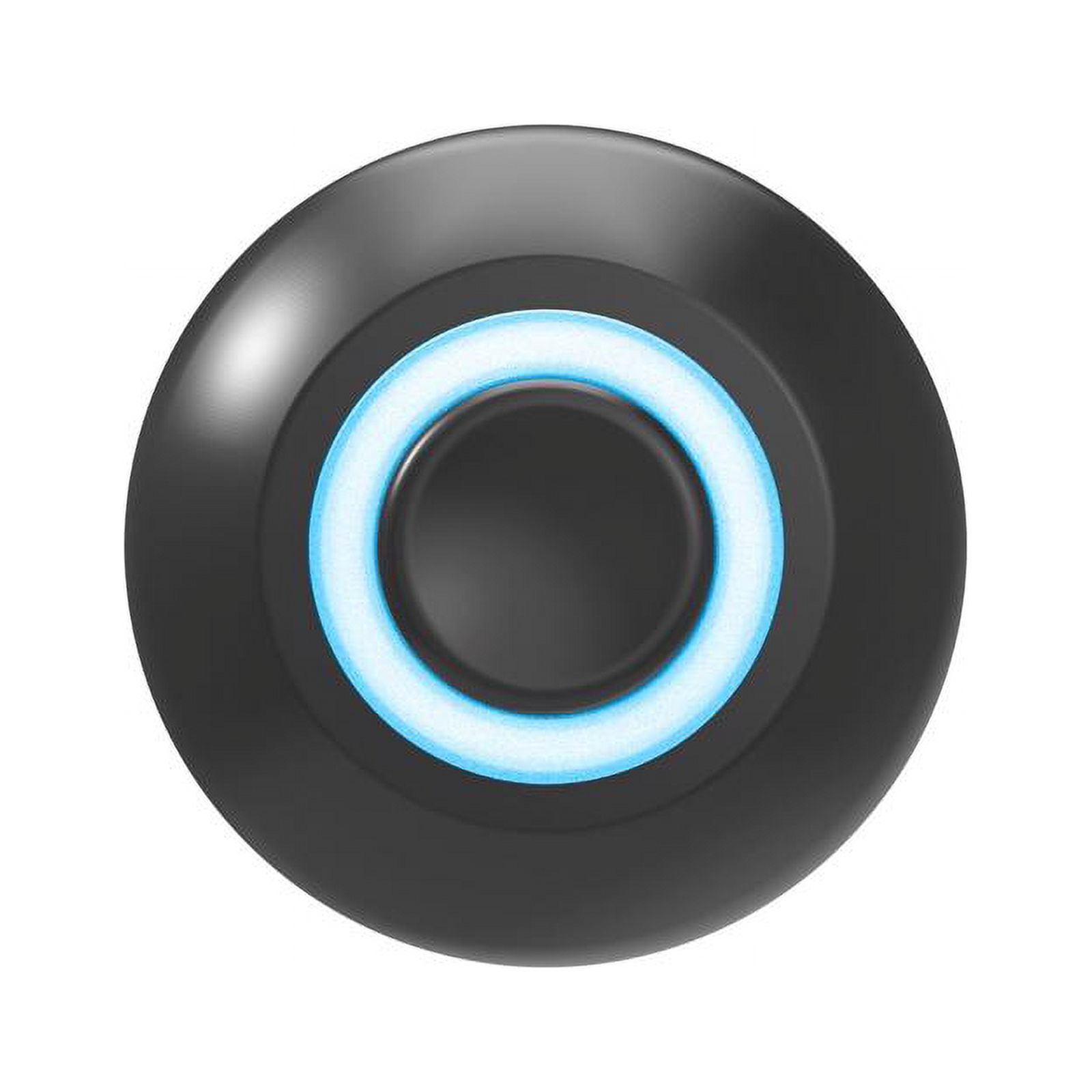 Black and White LED Lighted Wired Push Button Doorbell