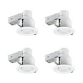 thumbnail image 1 of Globe Electric 4 in. White Indoor/Outdoor Recessed Lighting Kit (4-Pack), 90958, 1 of 4