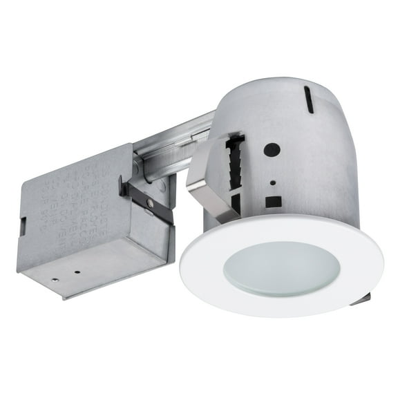 Globe Electric 4 in. White Recessed Lighting Kit, 90663