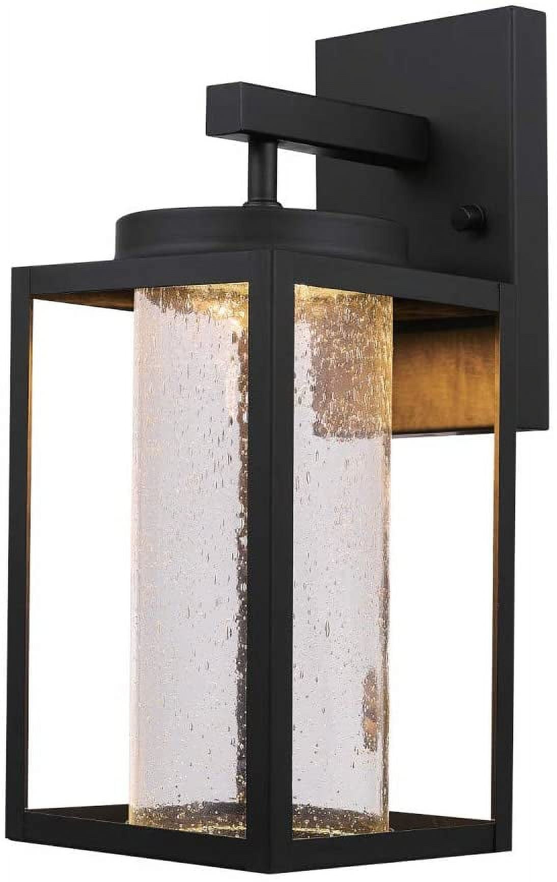 Black Matte Metal Cylinder LED Wall Sconce