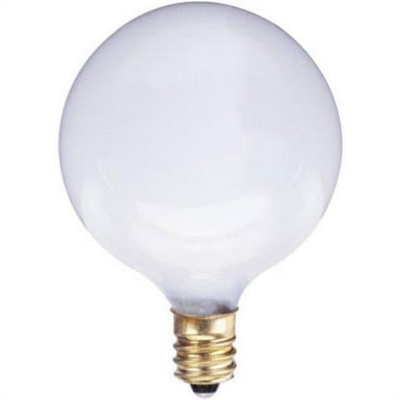 Globe Electric 70828 2 Pack, 60 Watts Inside White Vanity Globe Light Bulb - Pack Of 10