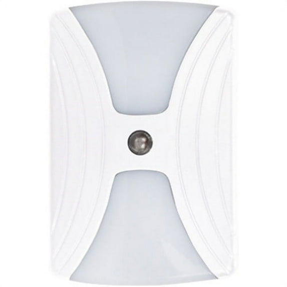 Globe Electric 7795901 LED Automatic 5-Outlet Night Light, White,