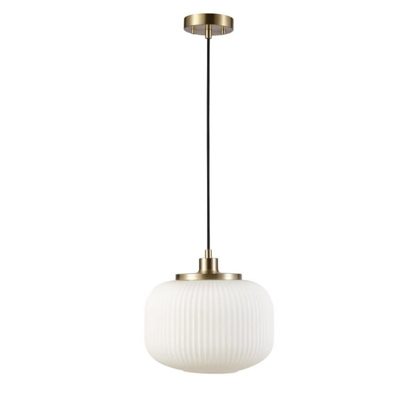 Globe Electric 91002523 Lily 12" Wide Pendant - Brass