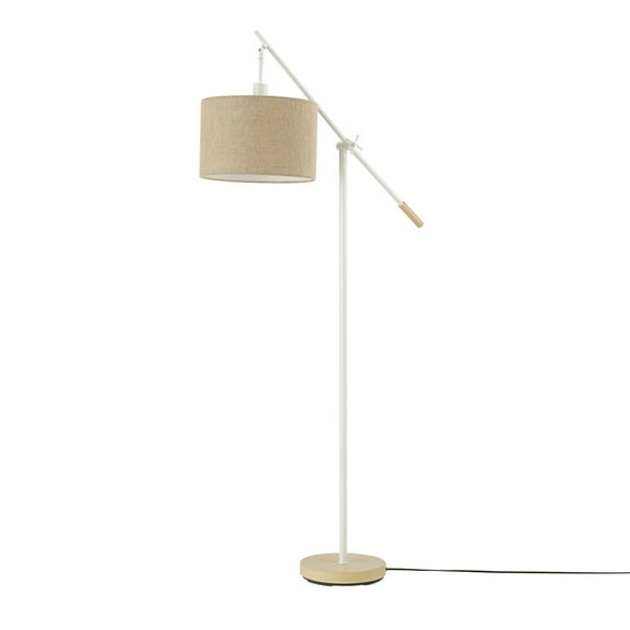 Globe Electric 91002762 Serena 66" Tall Boom Arm Floor Lamp - White