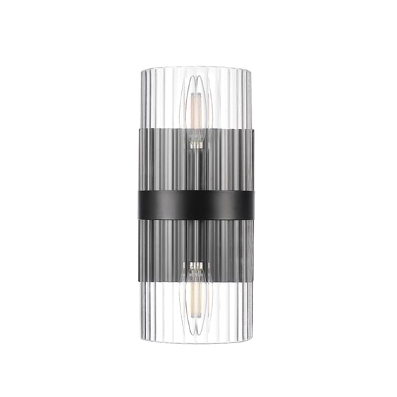 Globe Electric 91005858 Halley 2 Light 11" Tall Wall Sconce - Black