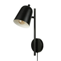 Globe Electric 91006001 Eastmont 16" Tall Hardwired Or Plug-In Wall Sconce - Black