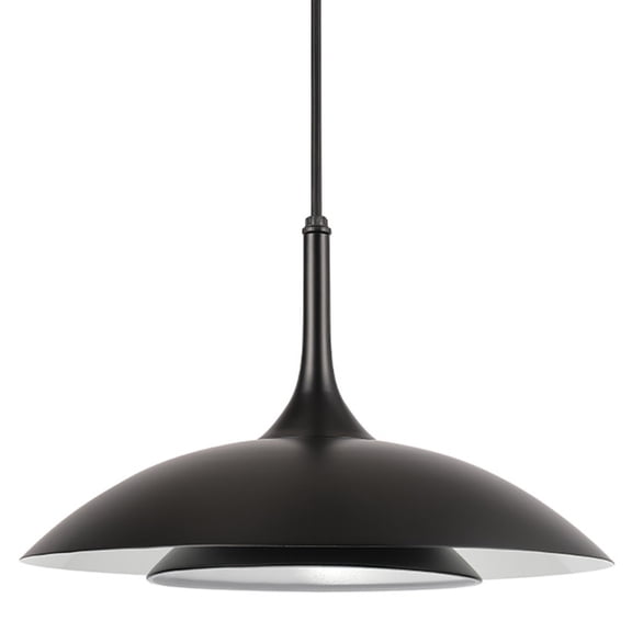 Globe Electric 91006593 Marigny 14" Wide Led Pendant - Black