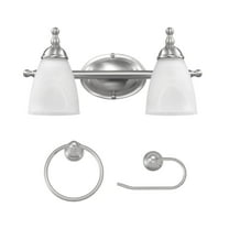Globe Electric 91007785 Diana 2 Light 16" Wide Vanity Light - Nickel