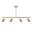 thumbnail image 1 of Globe Electric 91007789 Willard 4 Light 35" Wide Fixed Rail Linear Ceiling Fixture - Brass, 1 of 7