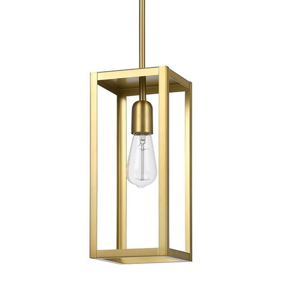 Globe Electric 91007796 Bowery 6" Wide Mini Pendant - Brass