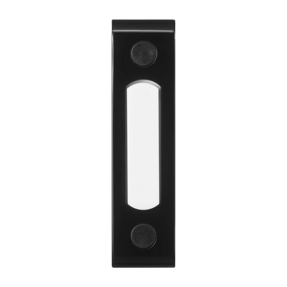 Globe Electric 91009254 Heath Zenith Metal Wired Lighted Push Doorbell Button - Black