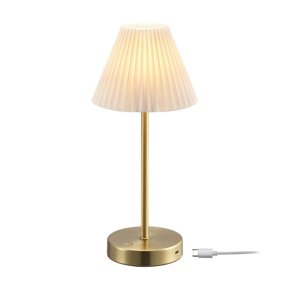 Globe Electric 91009566 14" Tall Led Buffet Table Lamp - Brass