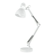Globe Electric Architect 28 Matte White Swing Arm Desk Lamp