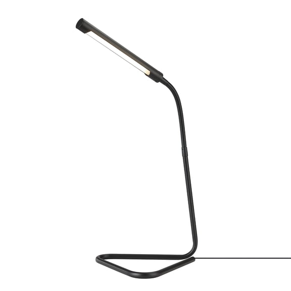 Globe Electric Arden 12" Matte Black LED Integrated Desk Lamp with USB Cable, 56060