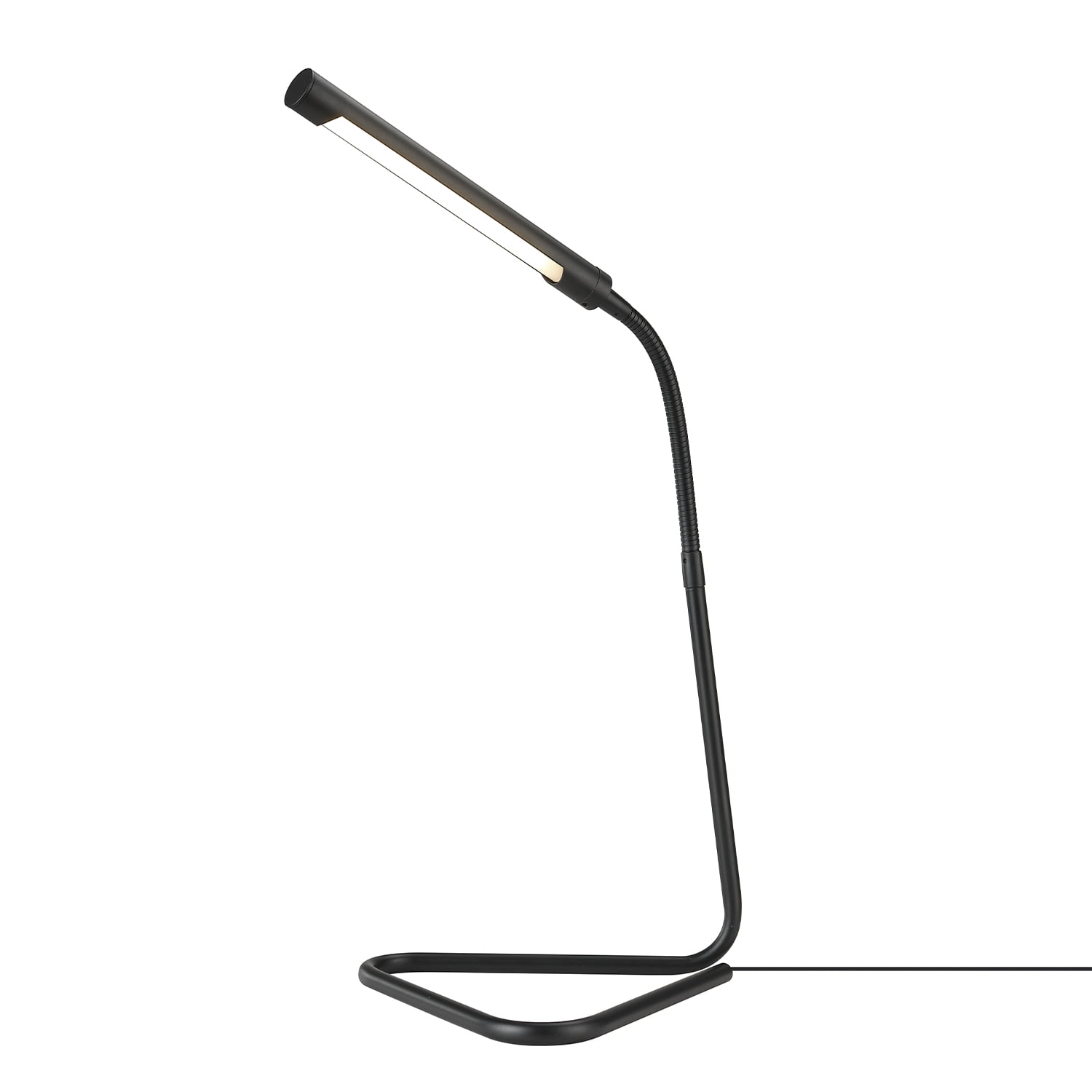Lampe de bureau en métal Belmont de Globe Electric avec port USB, 17 po,  noir et laiton 52095